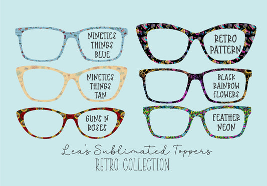 NINETIES THINGS BLUE Eyewear Frame Toppers COMES WITH MAGNETS