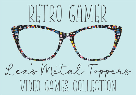 RETRO GAMER Eyewear Frame Toppers COMES WITH MAGNETS