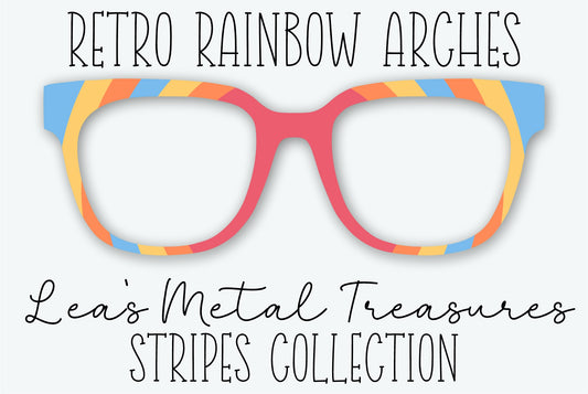 Retro Rainbow Arches Eyewear Frame Toppers