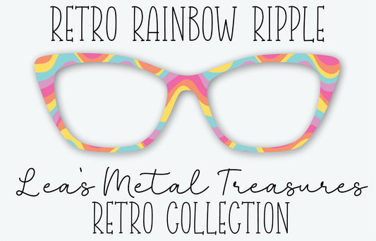 RETRO RAINBOW RIPPLE Eyewear Frame Toppers
