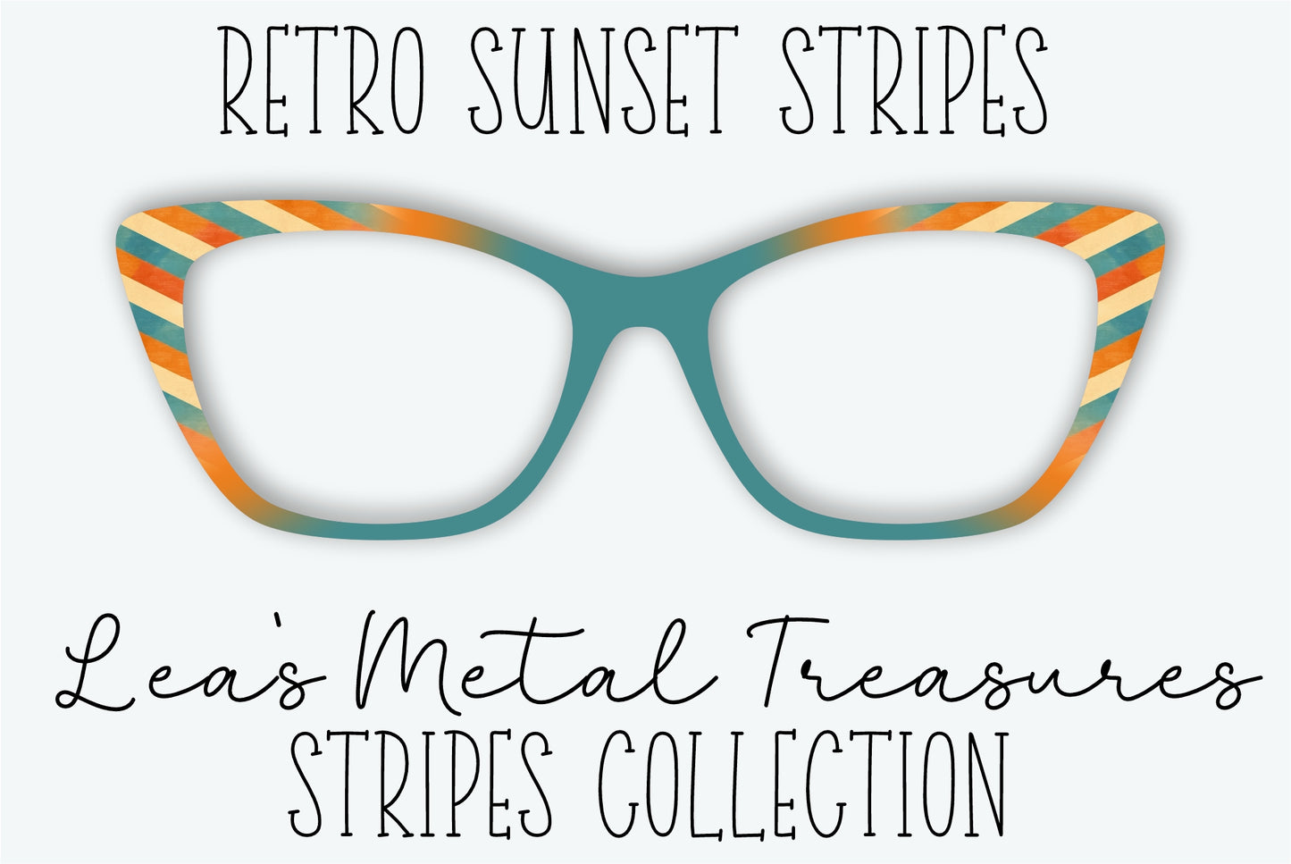 RETRO SUNSET STRIPES Eyewear Frame Toppers • Subscription Box Semi Exclusive COMING JUNE 2026