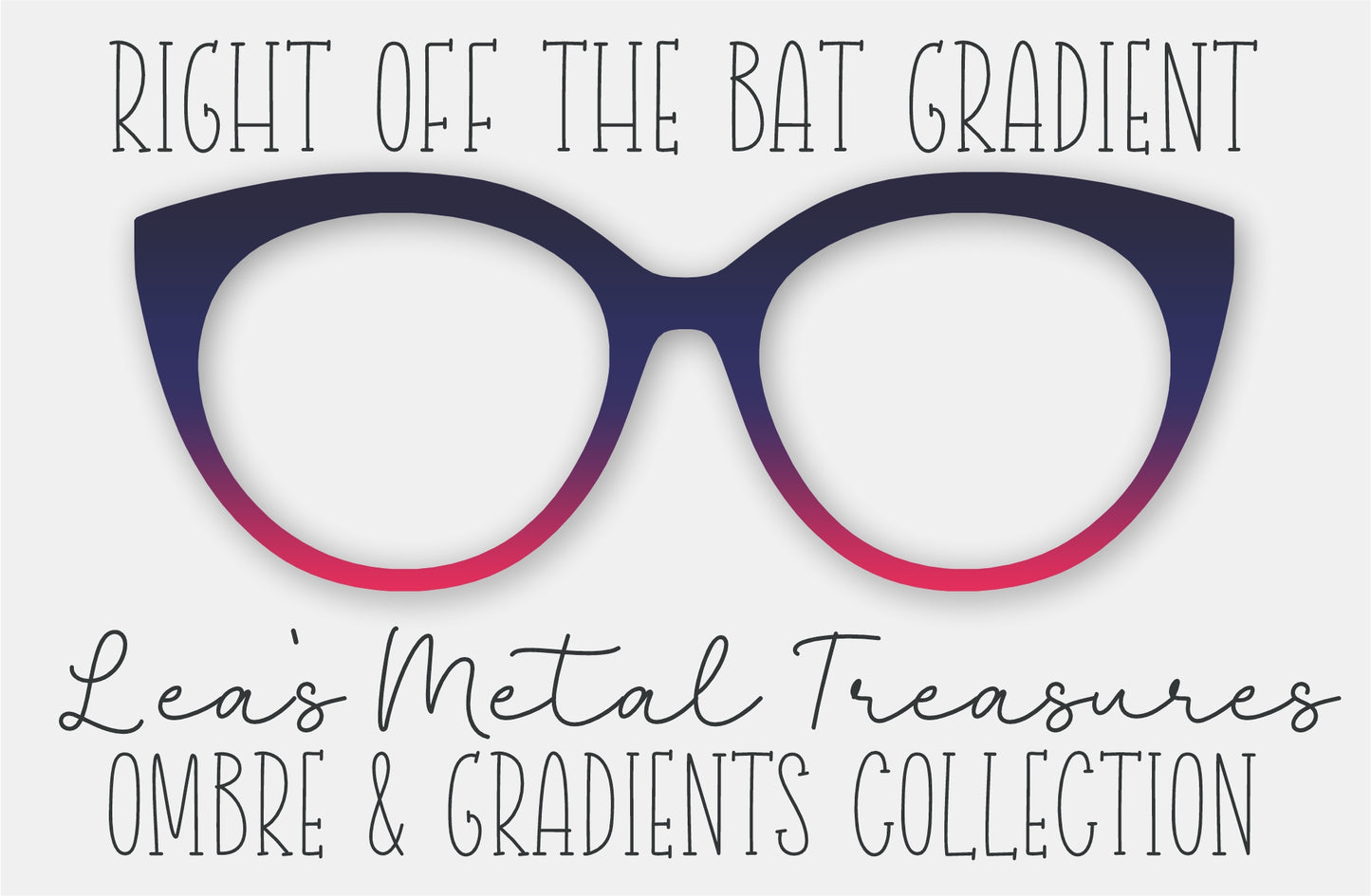 Right off the Bat Gradient Eyewear Frame Toppers