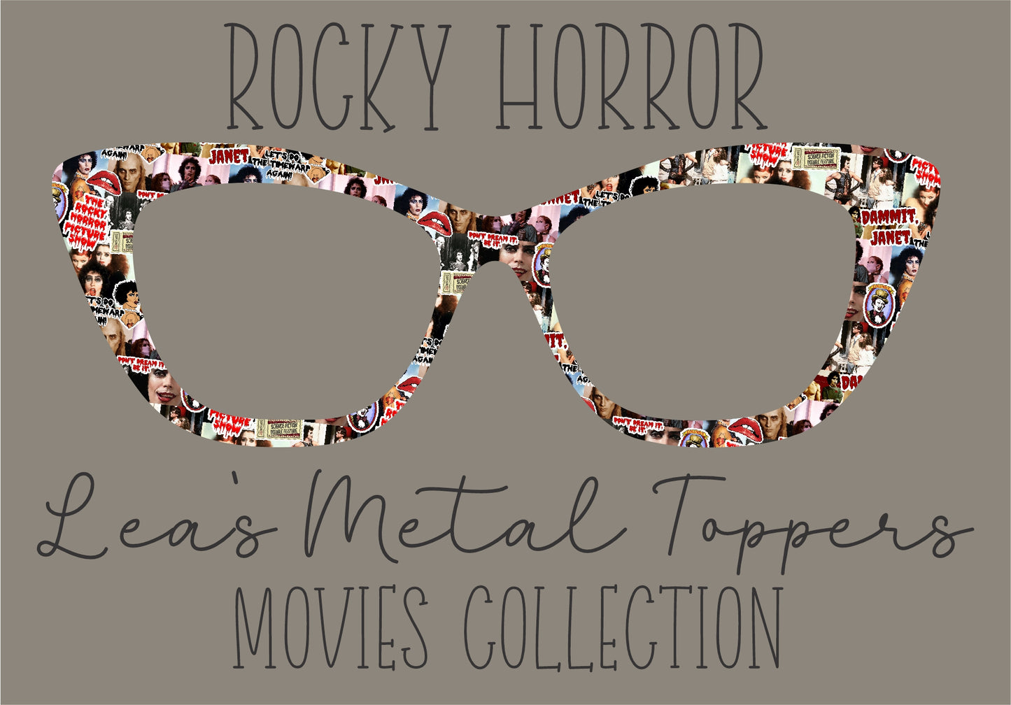 ROCKY HORROR Eyewear Frame Toppers COMES WITH MAGNETS