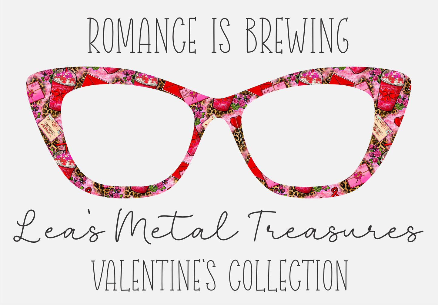 ROMANCE IS BREWING Eyewear Frame Toppers COMES WITH MAGNETS