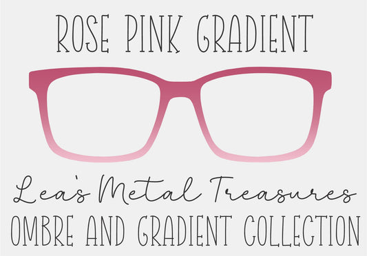 ROSE PINK GRADIENT Eyewear Frame Toppers COMES WITH MAGNETS