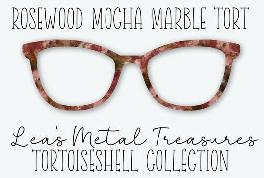 ROSEWOOD MOCHA MARBLE TORT Eyewear Frame Toppers • FEBRUARY 2026 TOPPER OF THE MONTH