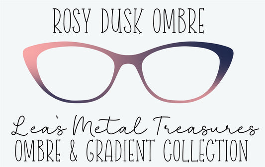Rosy Dusk Ombre Eyewear Frame Toppers