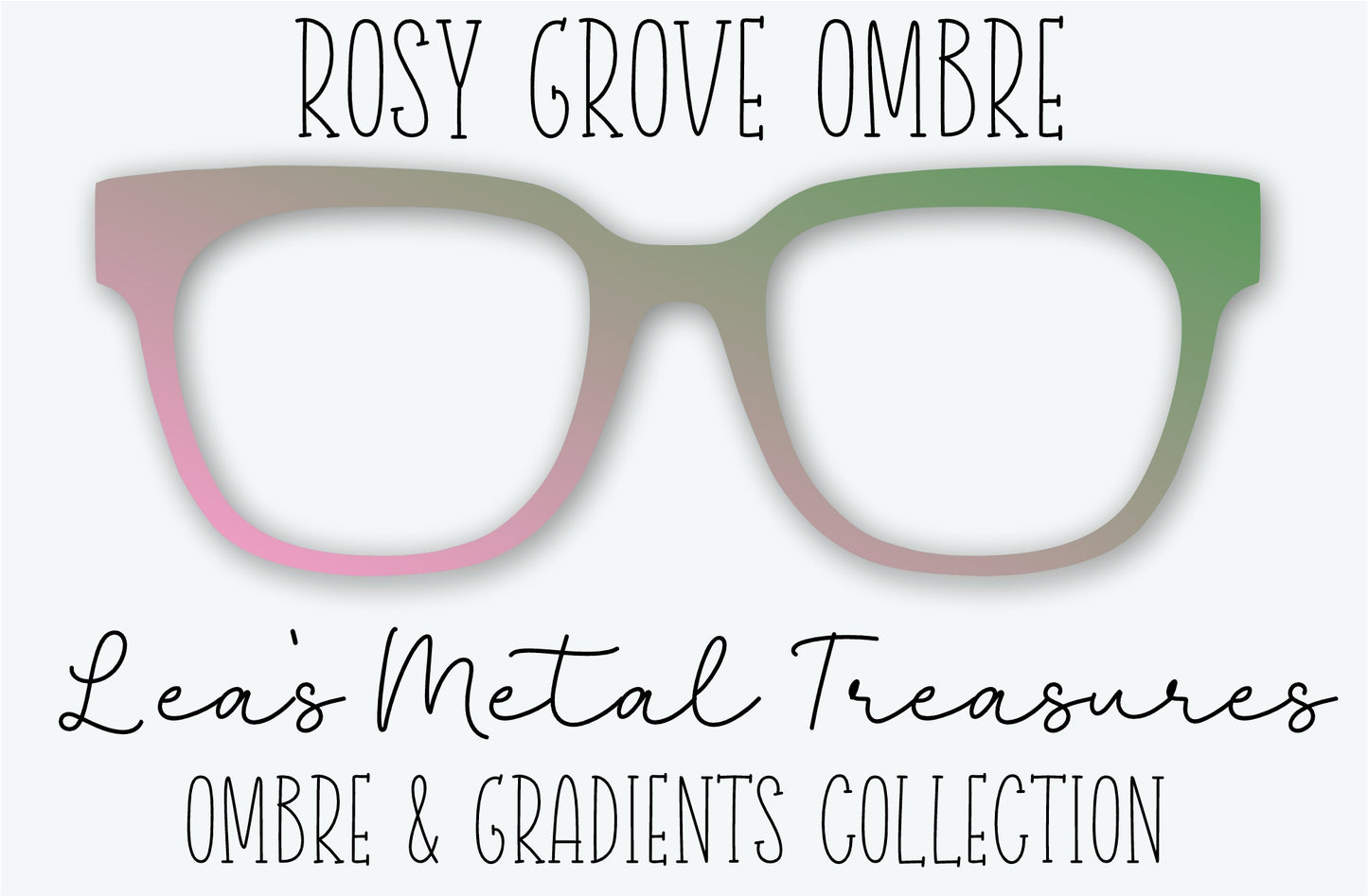 Rosy Grove Ombre Eyewear Frame Toppers