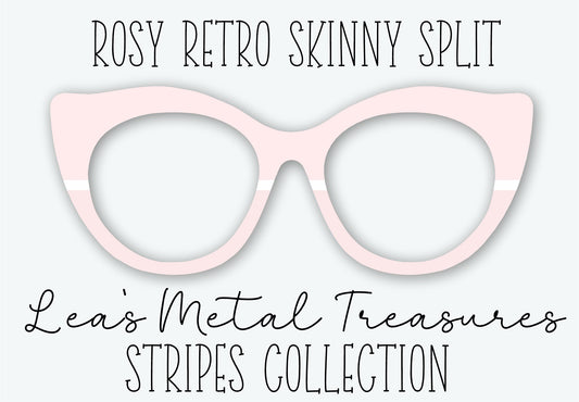 Rosy Retro Skinny Split Eyewear Frame Toppers