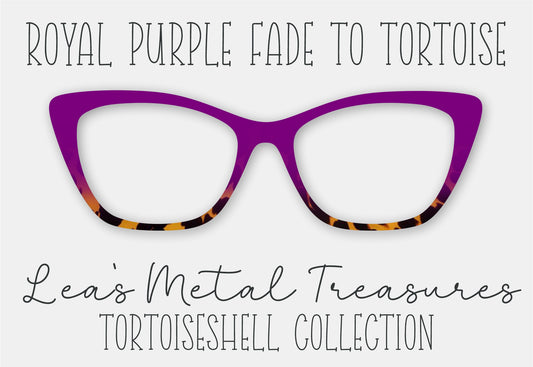 Royal Purple Fade to Tortoise Eyewear Frame Toppers