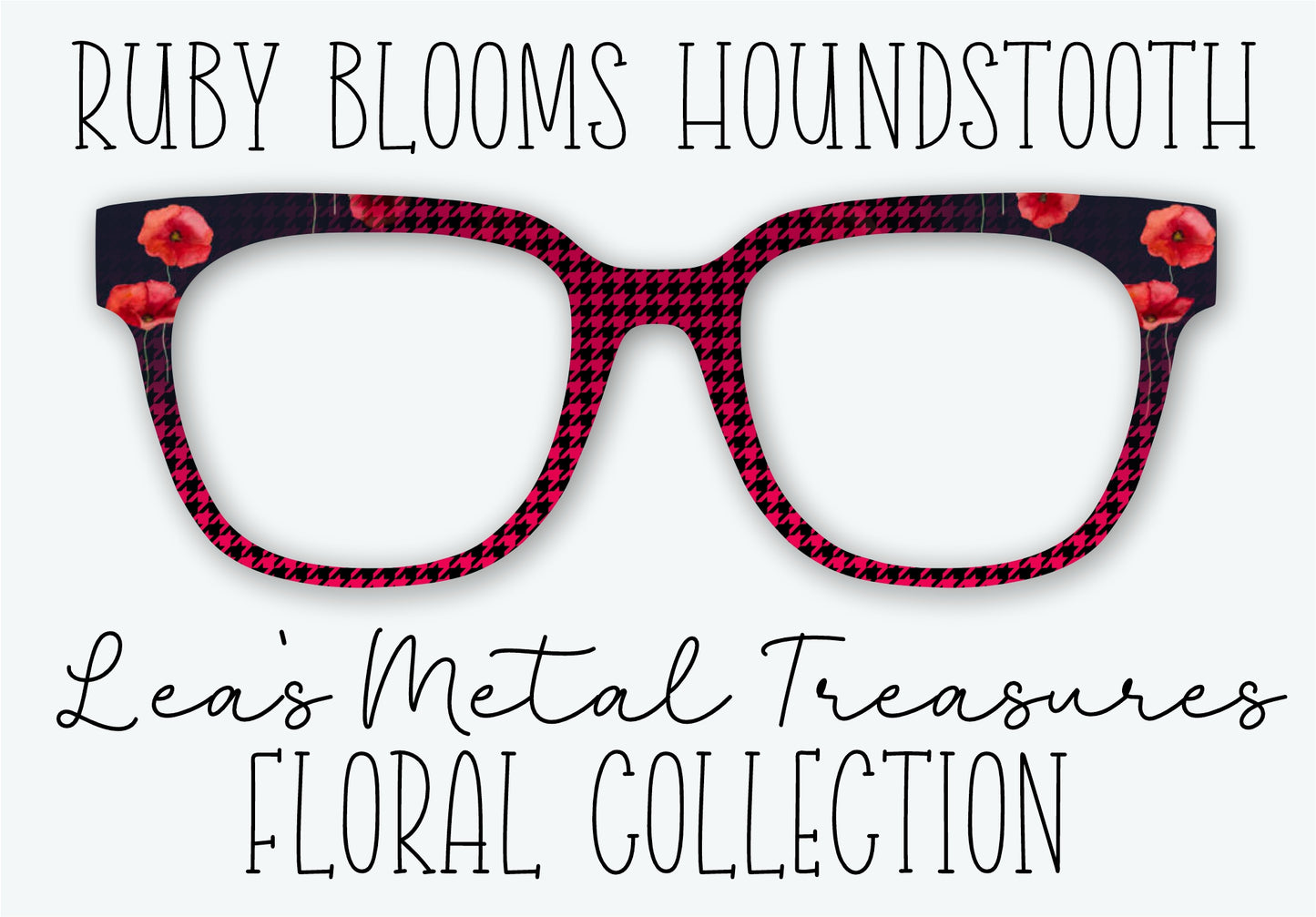 RUBY BLOOMS HOUNDSTOOTH Eyewear Frame Toppers