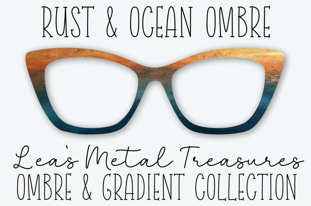 RUST & OCEAN OMBRE Eyewear Frame Toppers