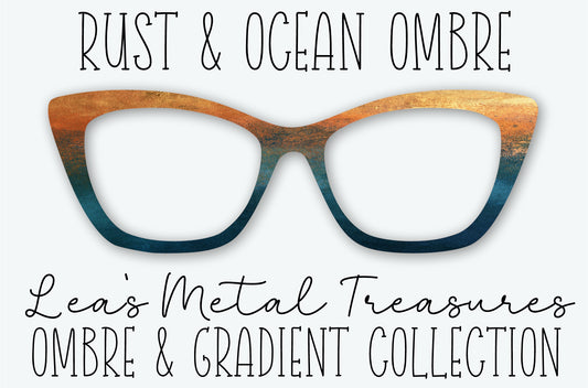 RUST & OCEAN OMBRE Eyewear Frame Toppers