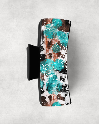 Rusted Teal Cow Hide • Magnetic Eyeglasses Toppers