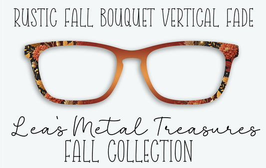 RUSTIC FALL BOUQUET VERTICAL FADE Eyewear Frame Toppers