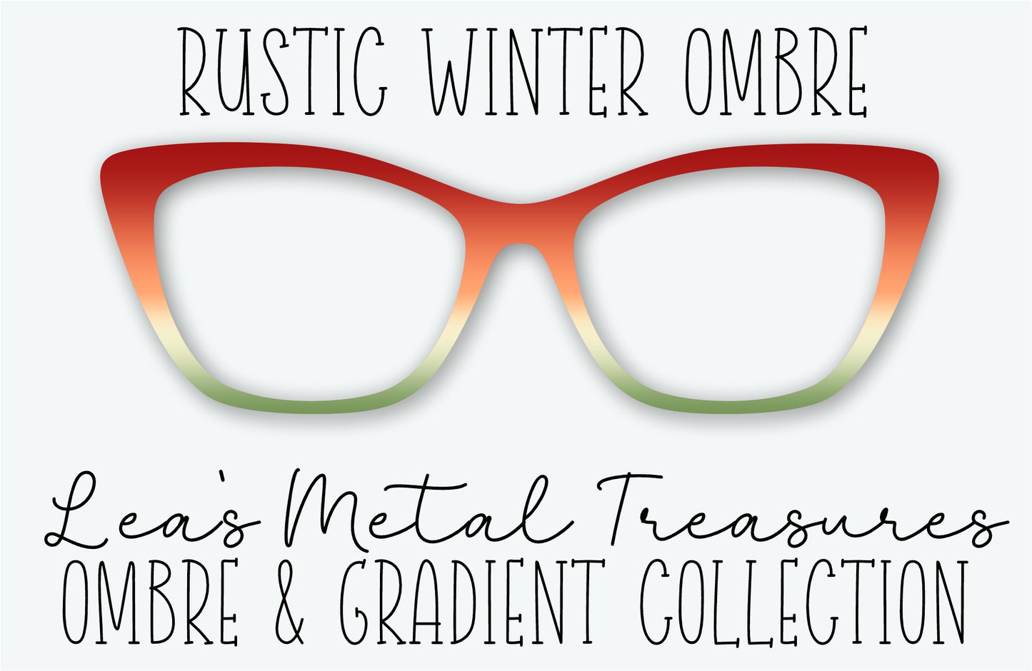 RUSTIC WINTER OMBRE Eyewear Frame Toppers
