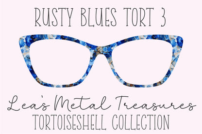 Rusty Blues Tort 3 Eyewear Frame Toppers COMES WITH MAGNETS