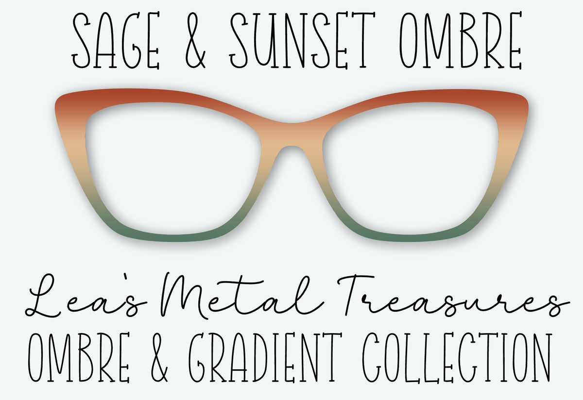 SAGE & SUNSET OMBRE Eyewear Frame Toppers