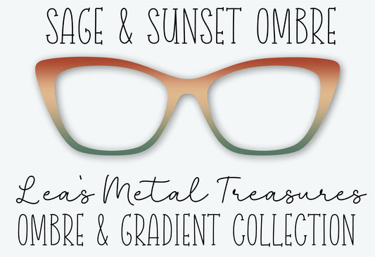 SAGE & SUNSET OMBRE Eyewear Frame Toppers