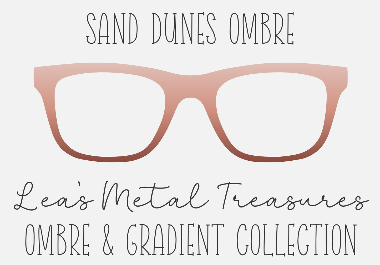 SAND DUNES OMBRE Eyewear Frame Toppers COMES WITH MAGNETS