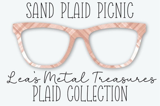 SAND PLAID PICNIC Eyewear Frame Toppers SEPTEMBER 2026 TOPPER OF THE MONTH