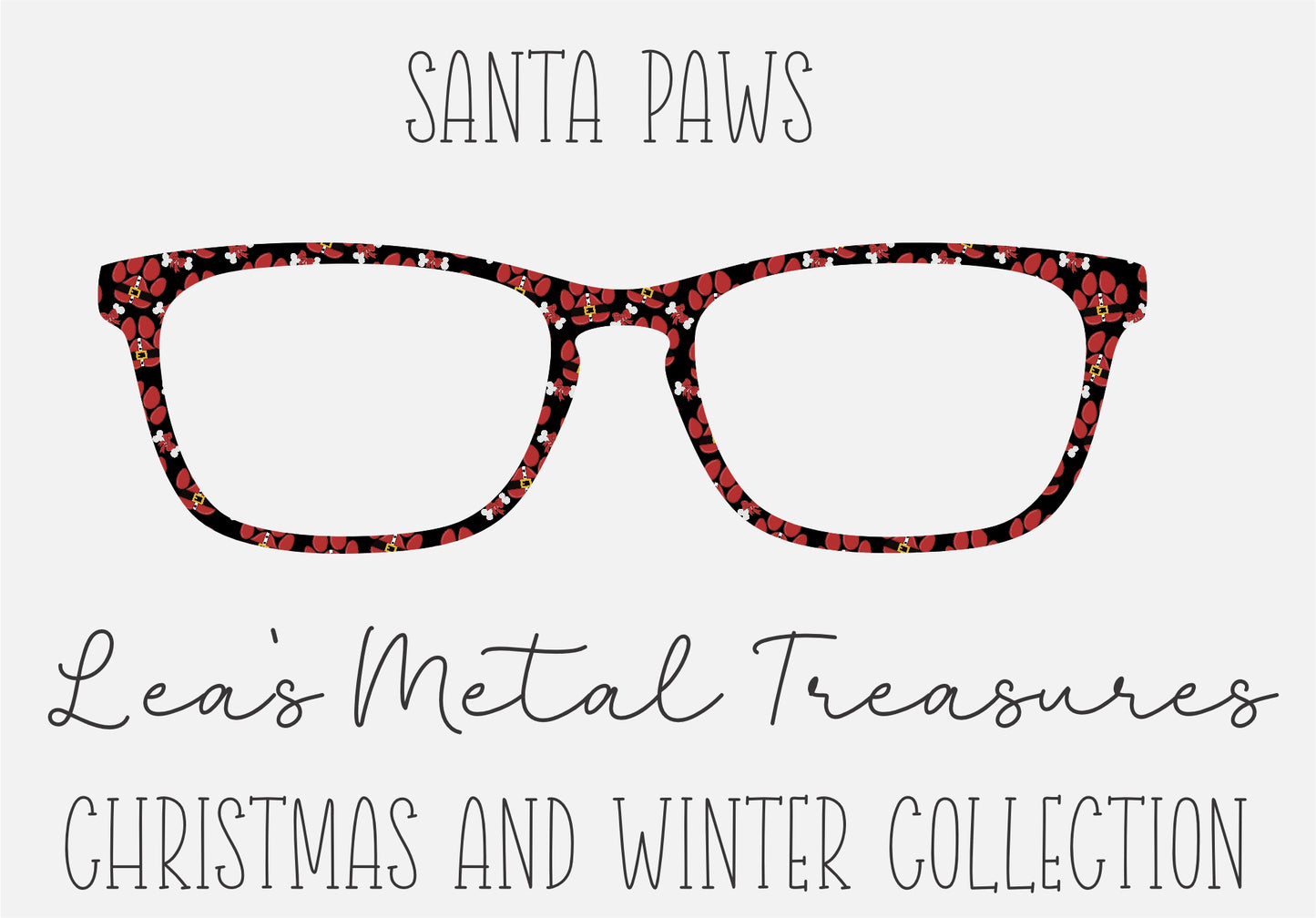 SANTA PAWS Eyewear Frame Toppers COMES WITH MAGNETS