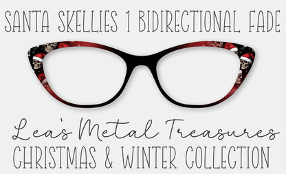 Santa Skellies 1 Bidirectional Fade Eyewear Printed Magnetic Eyeglasses Topper