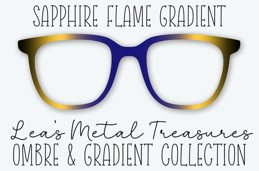 Sapphire Flame Gradient Eyewear Frame Toppers