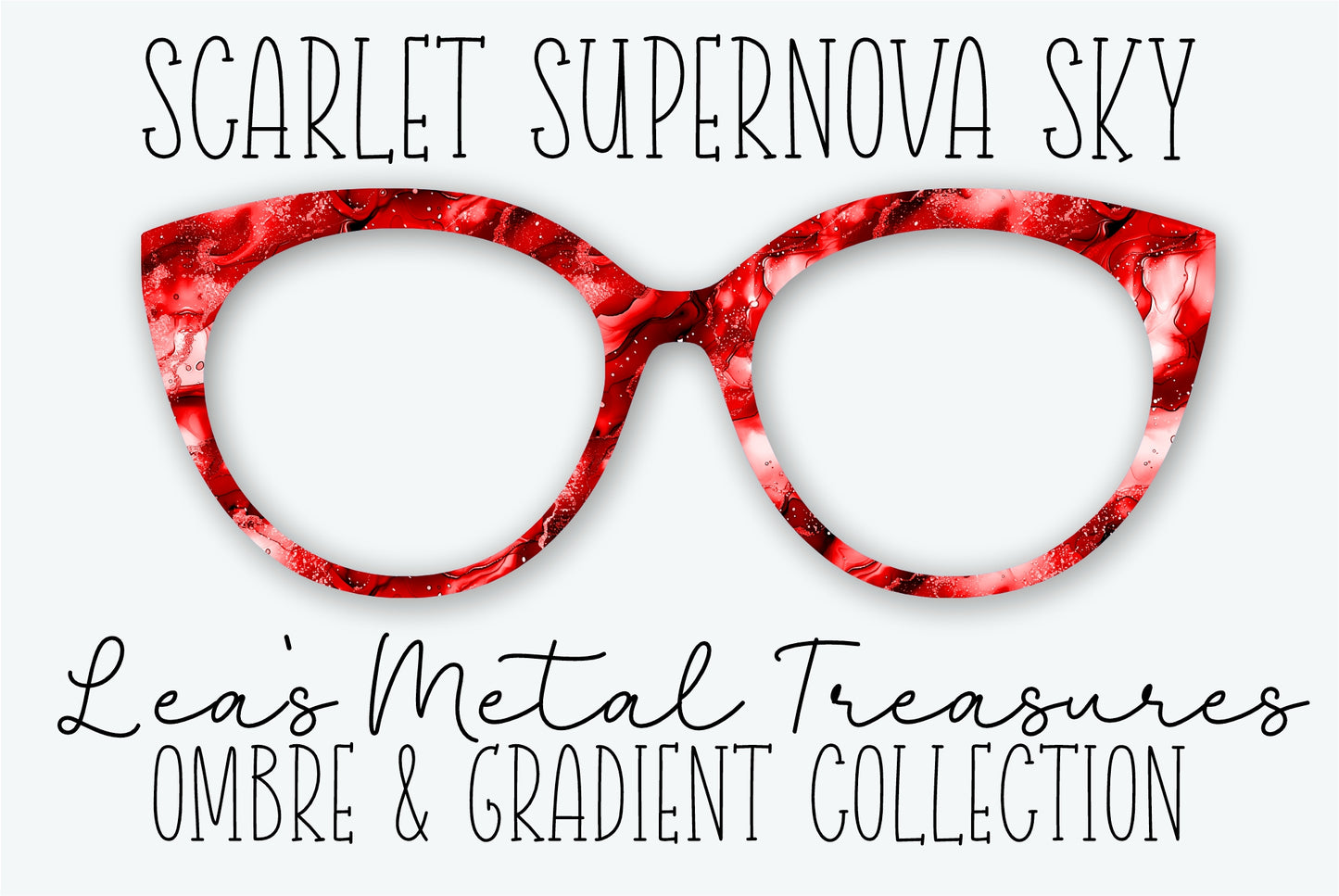 SCARLET SUPERNOVA SKY Eyewear Frame Toppers - AUGUST 2026 TOPPER OF THE MONTH