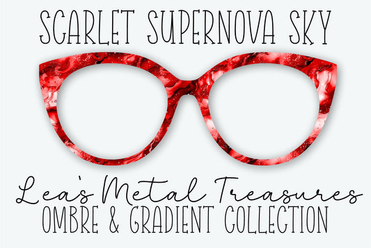 SCARLET SUPERNOVA SKY Eyewear Frame Toppers - AUGUST 2026 TOPPER OF THE MONTH