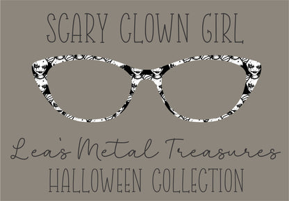 SCARY CLOWN GIRL Eyewear Frame Toppers COMES WITH MAGNETS