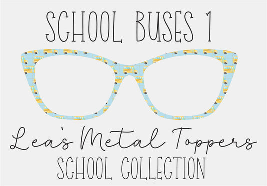 SCHOOL BUS 1 Eyewear Frame Toppers COMES WITH MAGNETS