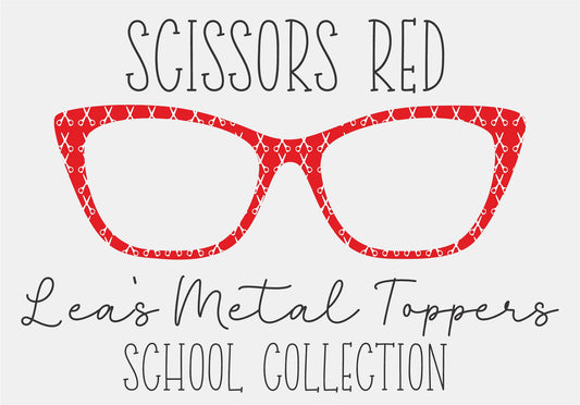 SCISSORS RED Eyewear Frame Toppers COMES WITH MAGNETS