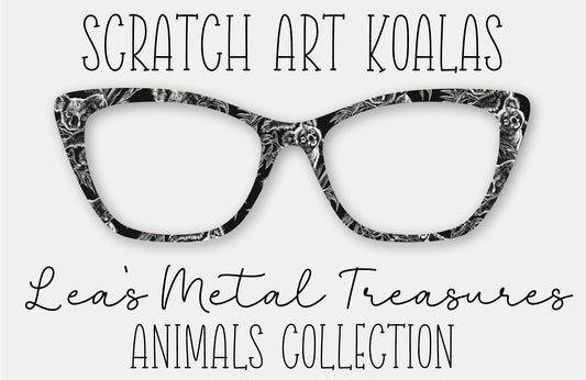 Scratch Art Koalas Eyewear Frame Toppers COMES WITH MAGNETS