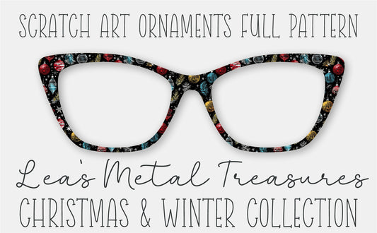 Scratch Art Ornaments FULL PATTERN Eyewear Frame Toppers