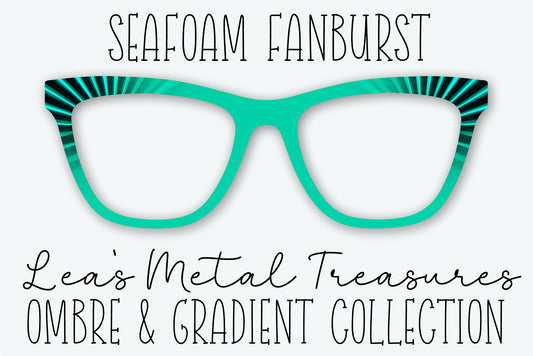 Seafoam Fanburst Eyewear Frame Toppers • JANUARY 2026 TOPPER OF THE MONTH