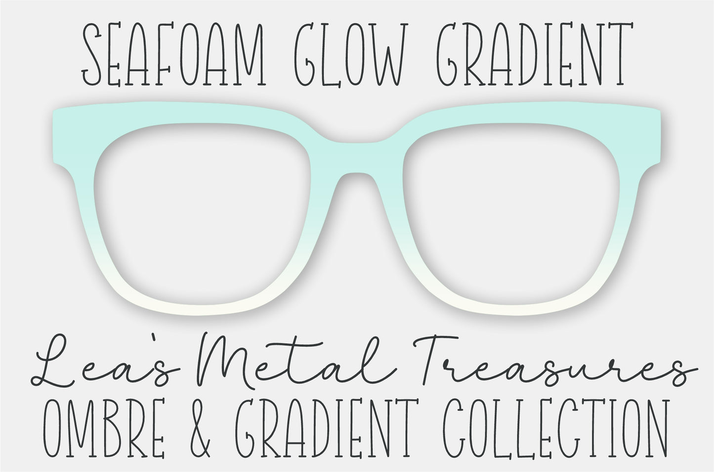 Seafoam Glow Gradient Eyewear Frame Toppers