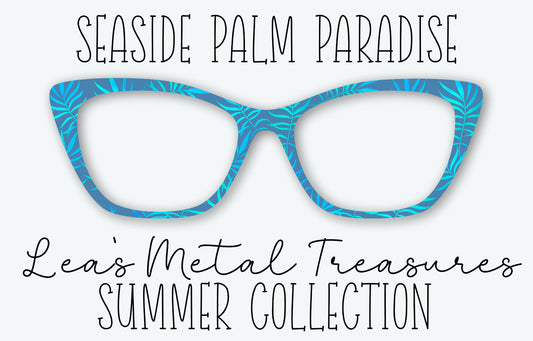 Seaside Palm Paradise Eyewear Frame Toppers