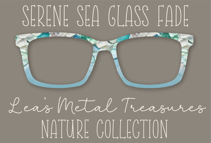 Serene Sea Glass Fade Eyewear Frame Toppers Comes WITH MAGNETS