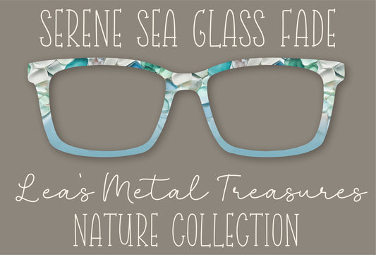 Serene Sea Glass Fade Eyewear Frame Toppers Comes WITH MAGNETS