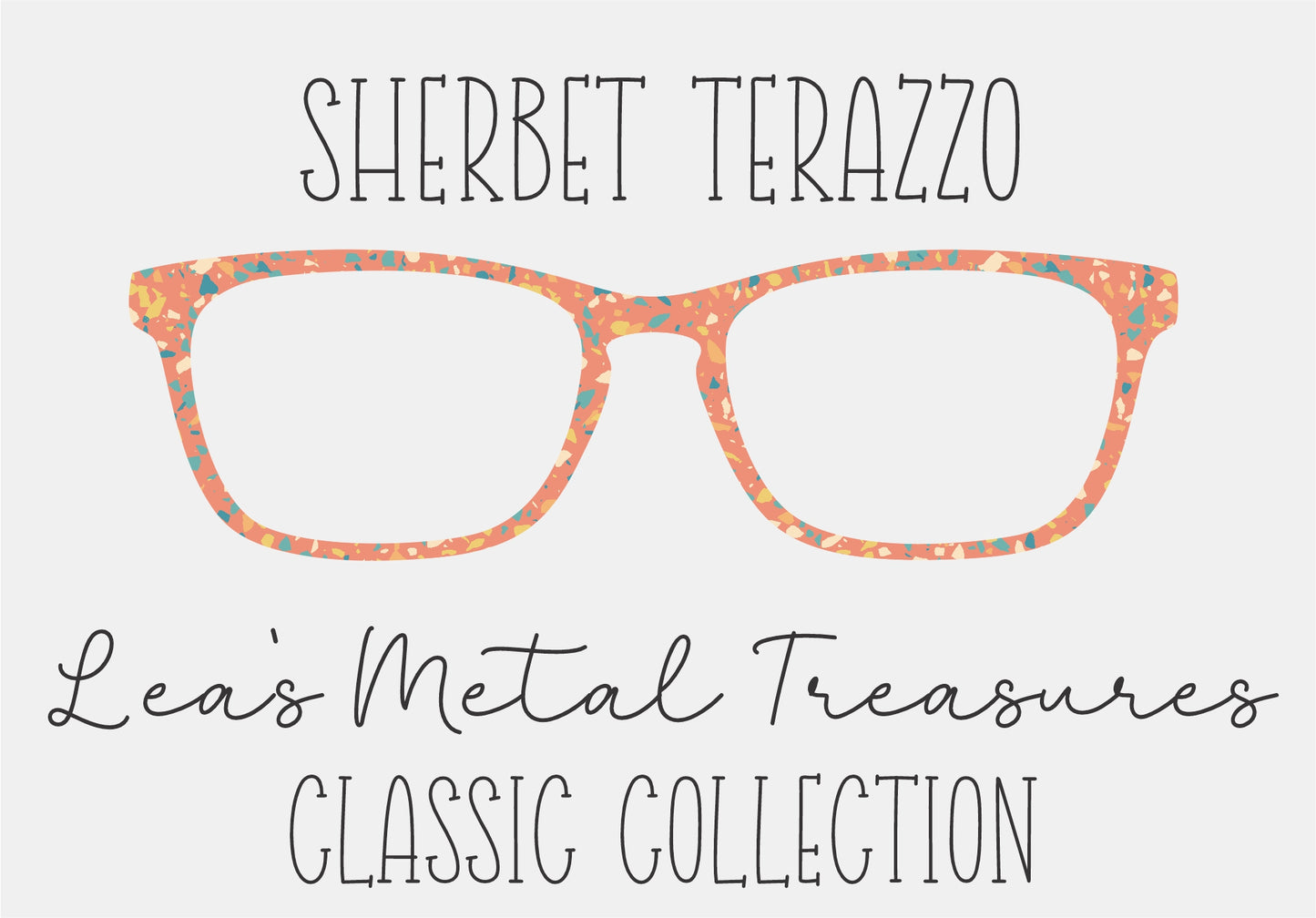 SHERBERT TERAZZO Eyewear Frame Toppers COMES WITH MAGNETS