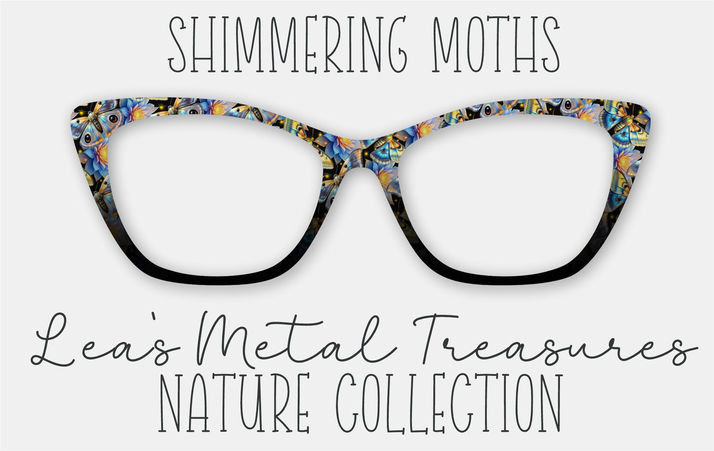 Shimmering Moths Eyewear Frame Toppers • October 2025 Topper of the Month
