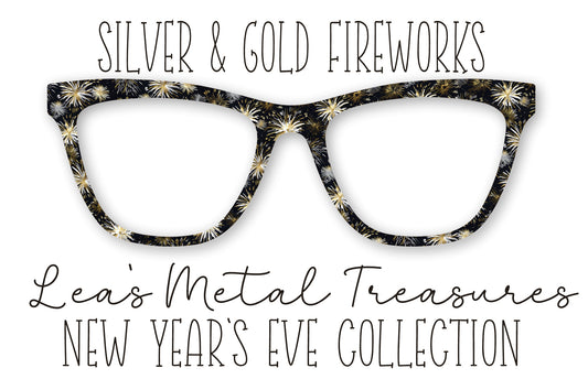 Silver and Gold Fireworks Eyewear Frame Toppers COMES WITH MAGNETS