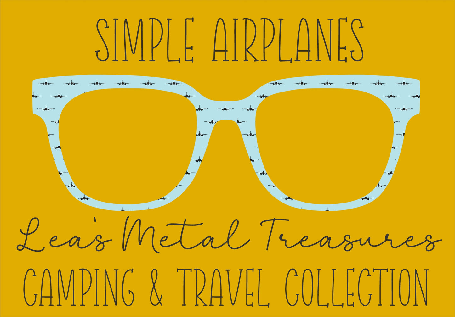 SIMPLE AIRPLANES Eyewear Frame Toppers COMES WITH MAGNETS