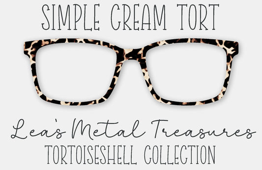 Simple Cream Tort Eyewear Frame Toppers