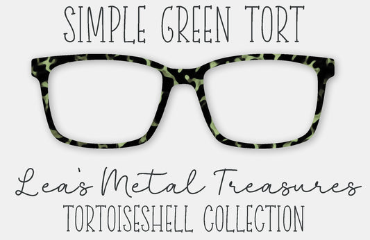 Simple Green Tort Eyewear Frame Toppers