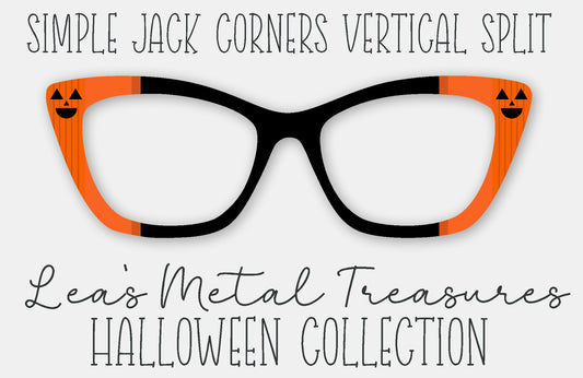 Simple Jack Corners Vertical Split • Magnetic Eyewear Frame Toppers - September 25 Topper of the Month