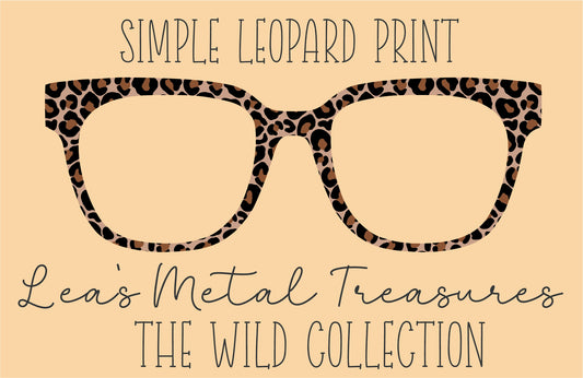 Simple Leopard Print Full Pattern Eyewear Frame Toppers