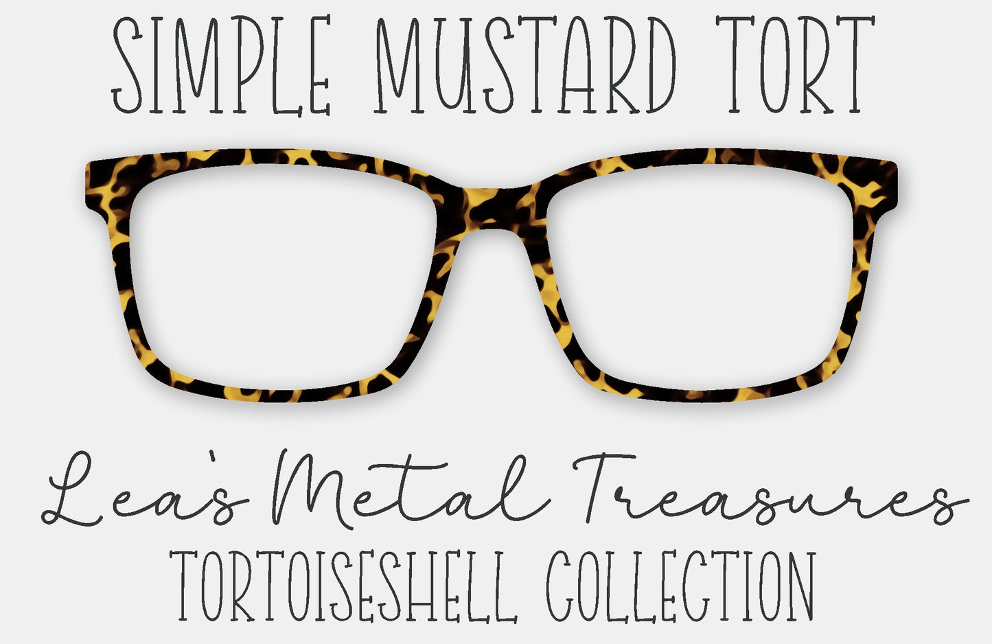 Simple Mustard Tort Eyewear Frame Toppers
