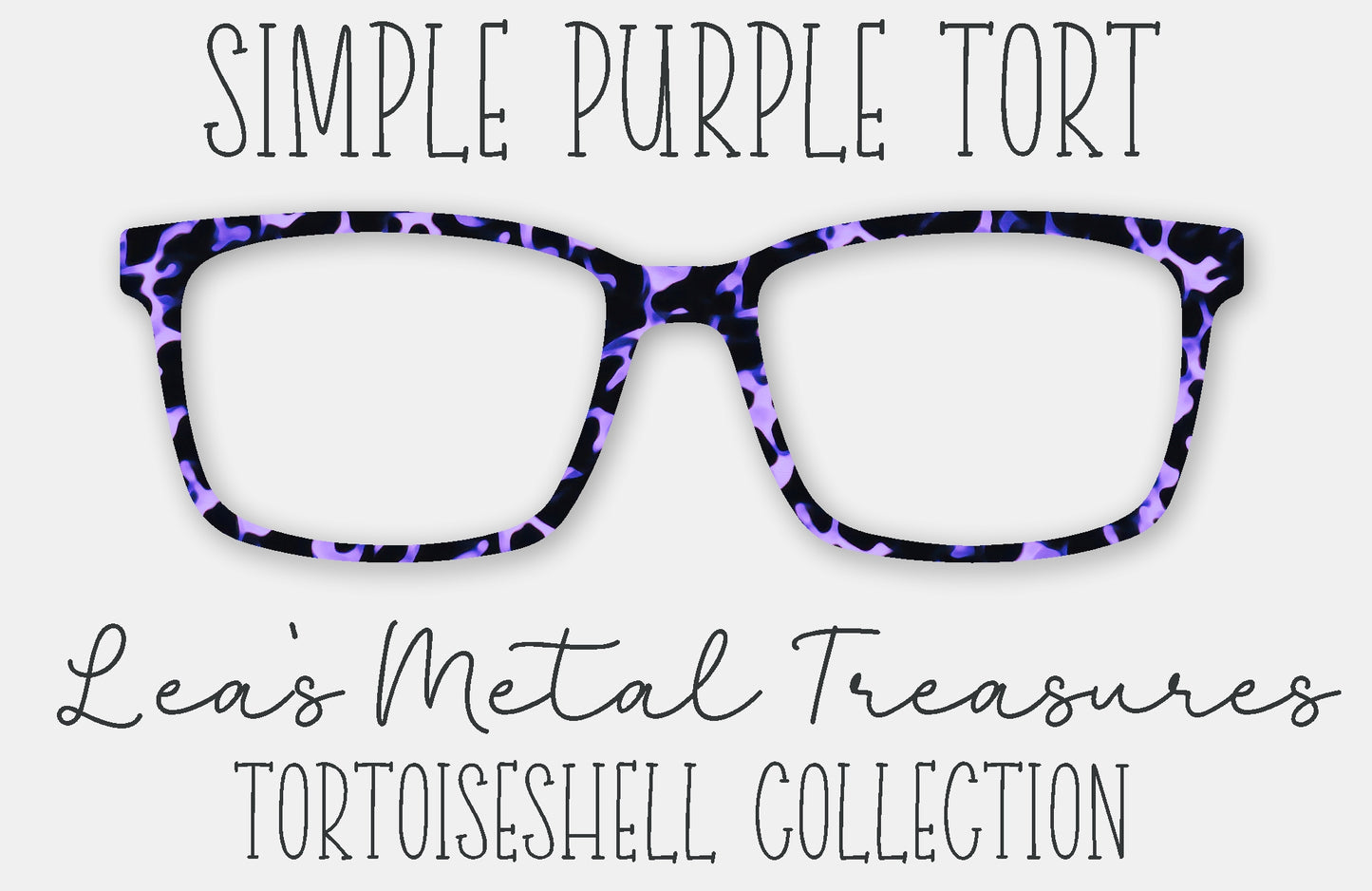 Simple Purple Tort Eyewear Frame Toppers